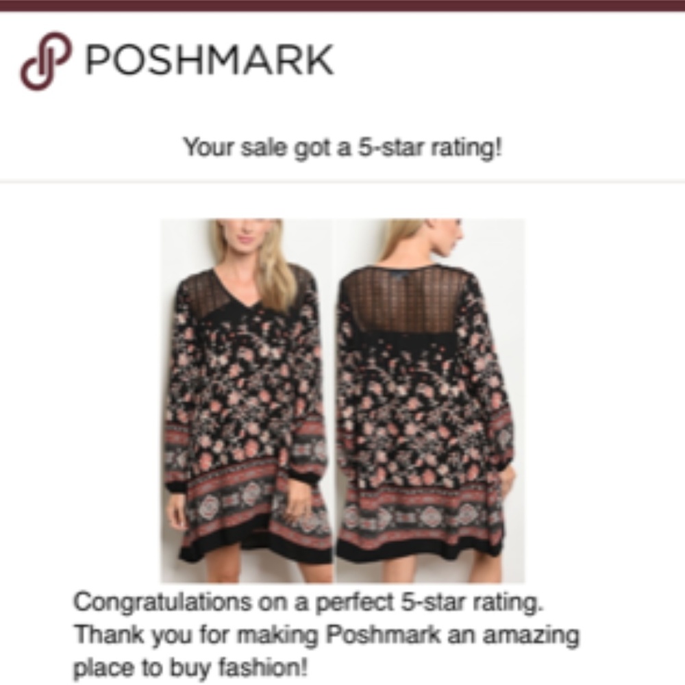 BOHO STYLE LACE & FLORAL PRINT DESIGN DRESS - Picture 4 of 6